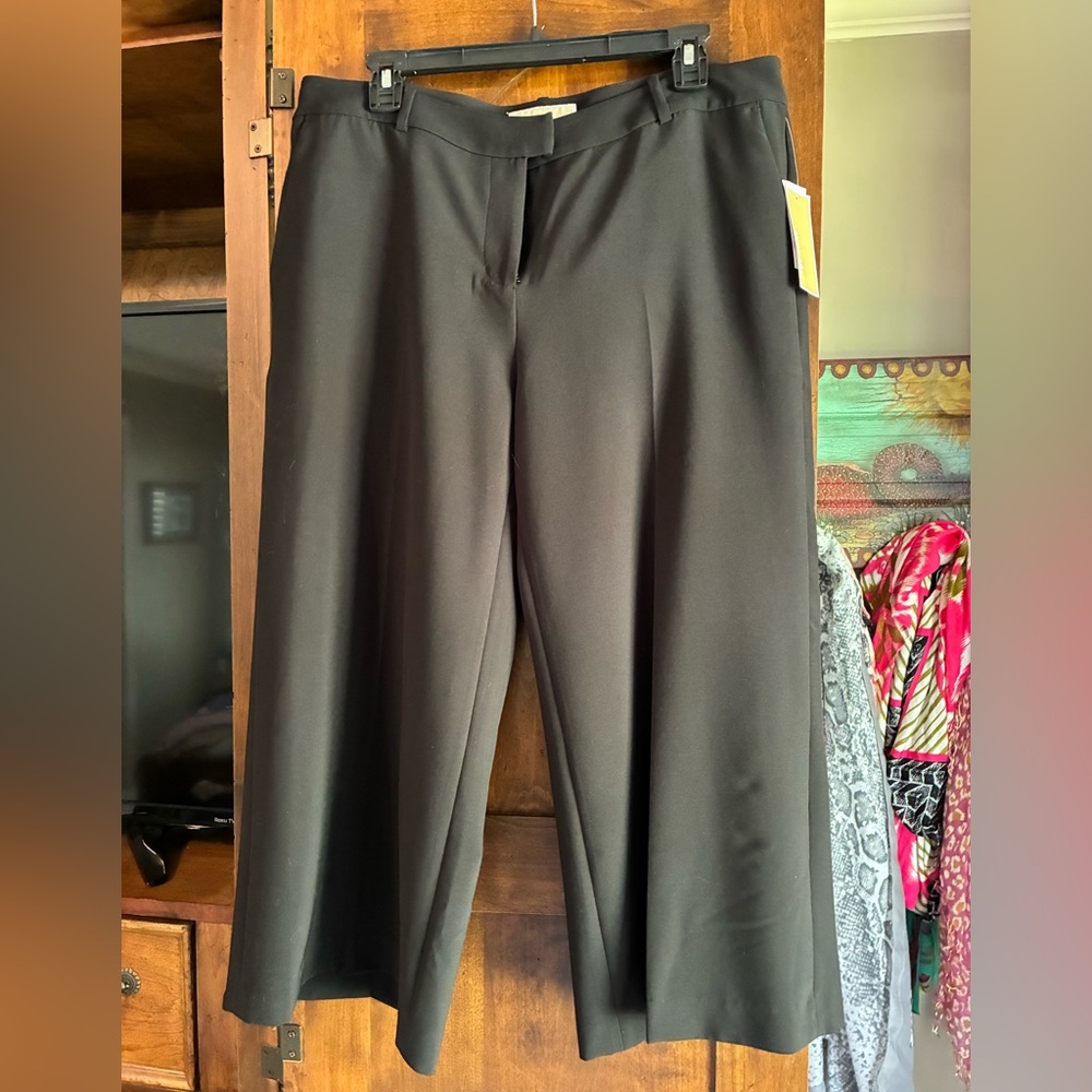 Michael Kors Black Wide-Leg Pants